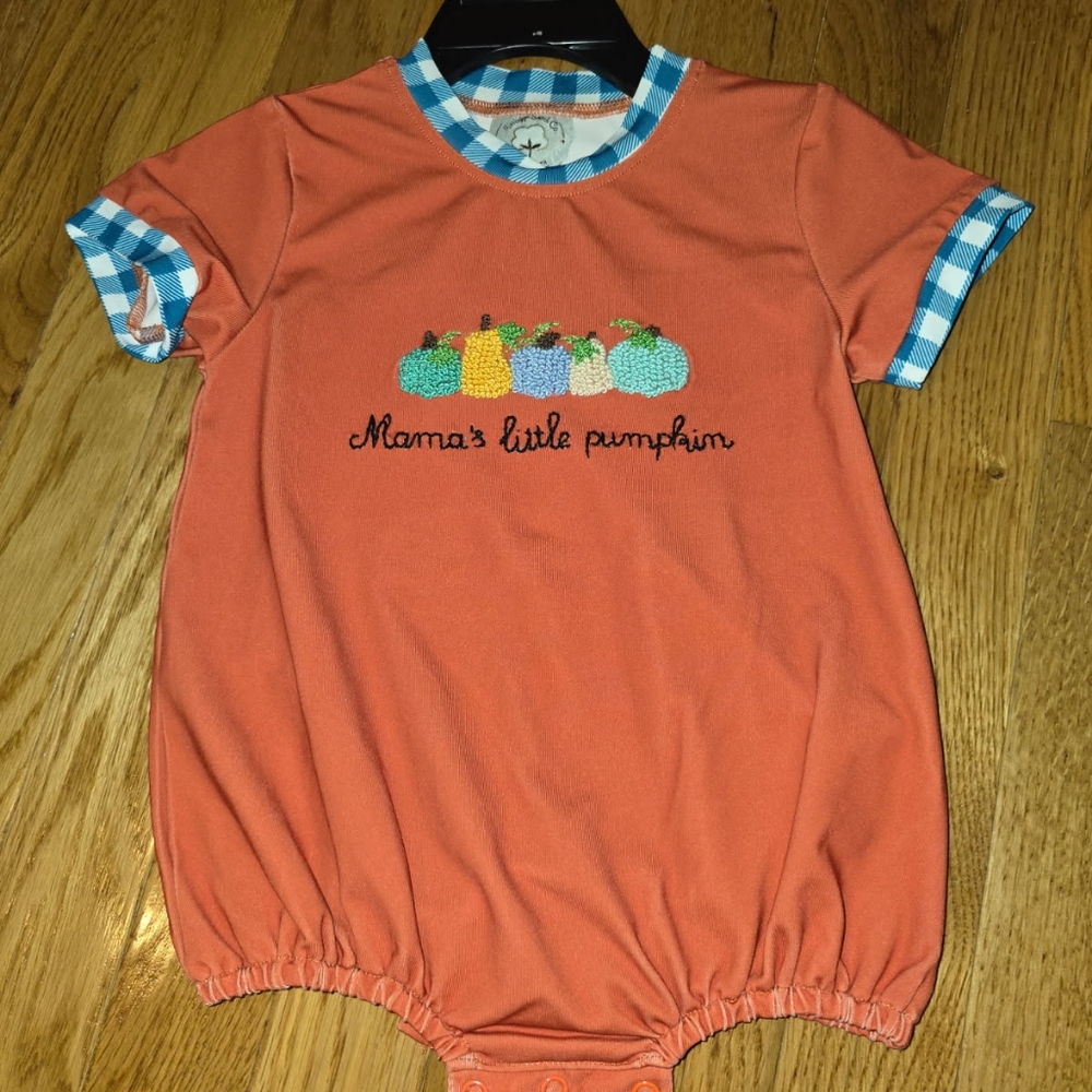 Orange Kids One Piece - Mama's Little Pumpkin